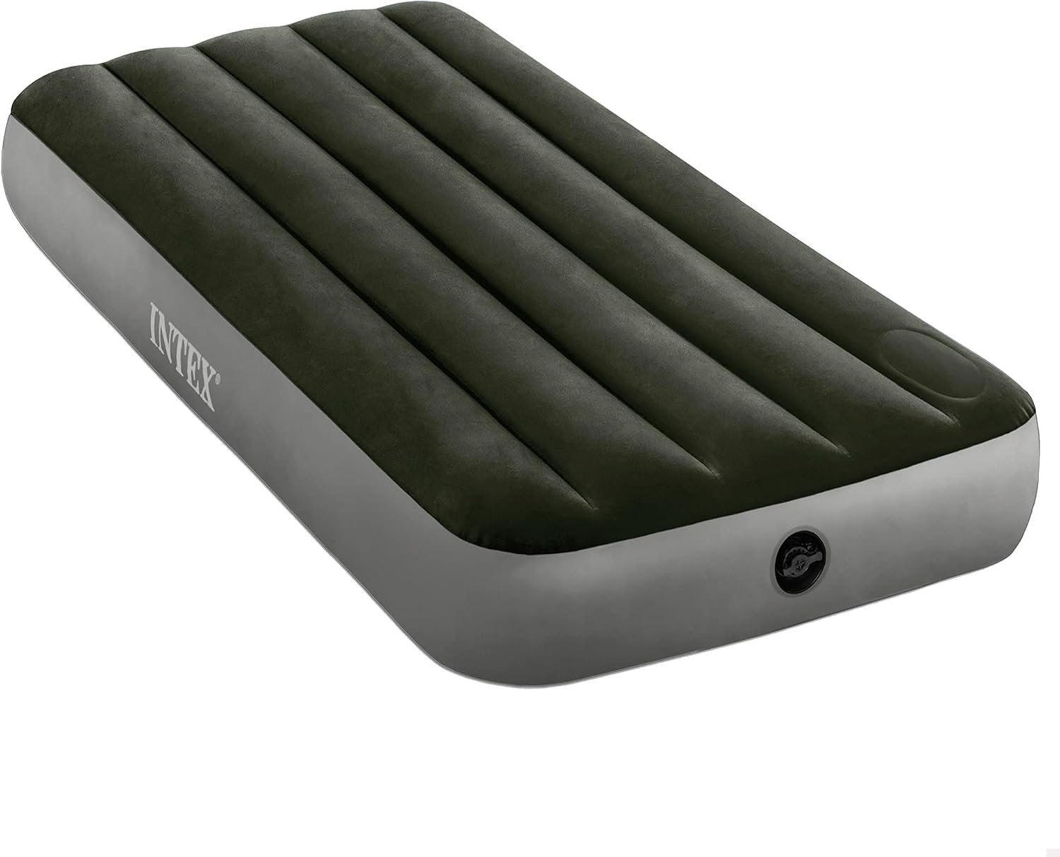 Intex Fiber-Tech Downy, colchón hinchable con hinchador de pie integrado