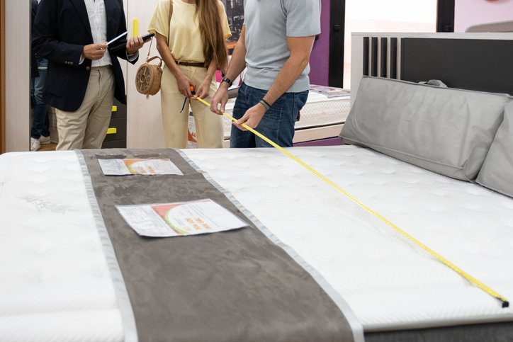 Midiendo una cama de matrimonio para un colchón 150x190